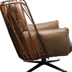 Fauteuil pivotant Paradiso marron><noscript><img width=