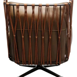 Fauteuil pivotant Paradiso marron><noscript><img width=