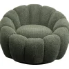 Fauteuil pivotant Peppo Bloom Melange vert>KARE Design Outlet