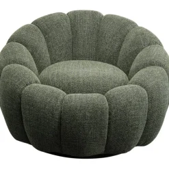 Fauteuil pivotant Peppo Bloom Melange vert>KARE Design Outlet