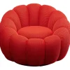 Fauteuil pivotant Peppo Bloom rouge>KARE Design Online