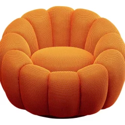 Fauteuil pivotant Peppo Bloom orange>KARE Design Discount