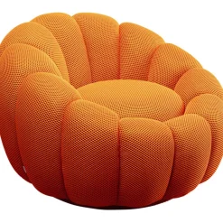 Fauteuil pivotant Peppo Bloom orange>KARE Design Discount