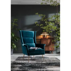 Fauteuil Vegas Forever pétrole>KARE Design Outlet