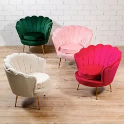 Fauteuil Water Lily doré-beige><noscript><img width=