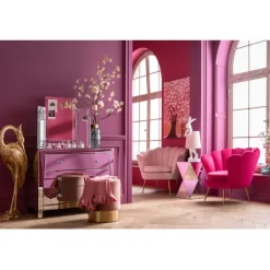 Fauteuil Water Lily doré-rosé><noscript><img width=