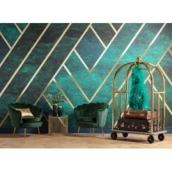 Fauteuil Water Lily doré-vert><noscript><img width=