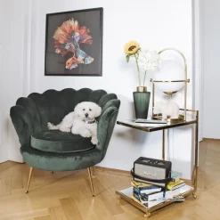 Fauteuil Water Lily doré-vert><noscript><img width=