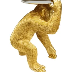 Figurine décorative Butler Playing Chimp doré 52cm><noscript><img width=