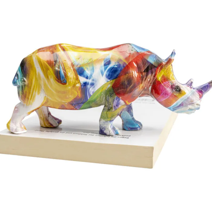 Figurine décorative Colored Rhino 17cm>KARE Design Clearance