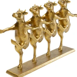 Figurine décorative Dancing Cows doré 40cm><noscript><img width=