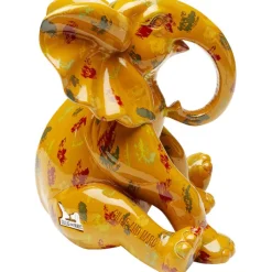 Figurine décorative Elephant Dots jaune 18cm><noscript><img width=