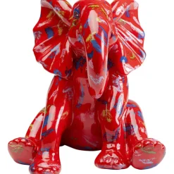 Figurine décorative Elephant Dots rouge 18cm>KARE Design Sale