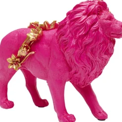 Figurine décorative Flower Lion fuchsia 19cm>KARE Design Online