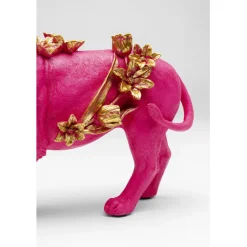 Figurine décorative Flower Lion fuchsia 19cm><noscript><img width=