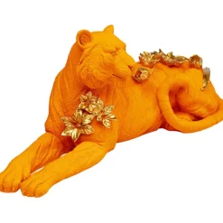 Figurine décorative Flower Leopard orange 26cm>KARE Design Online