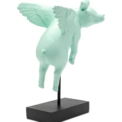 Figurine décorative Flying Pig Turquoise 29cm><noscript><img width=
