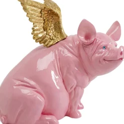 Figurine décorative Flying Pig fuchsia 79cm><noscript><img width=