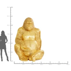 Figurine décorative Gorilla doré XXL 249><noscript><img width=