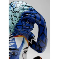 Figurine décorative Graffiti Monkey bleu 39cm><noscript><img width=