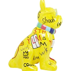 Figurine décorative Graffiti Dog jaune 122cm><noscript><img width=