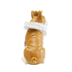 Figurine décorative King Dog marron 29cm><noscript><img width=