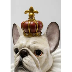 Figurine décorative King Dog blanc 33cm><noscript><img width=