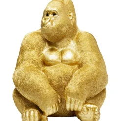 Figurine décorative Monkey Gorilla Side doré 76cm>KARE Design Sale