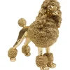 Figurine décorative Mrs Poodle doré 34cm>KARE Design