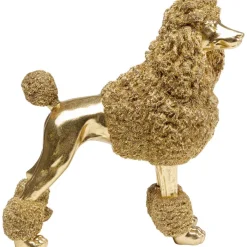 Figurine décorative Mrs Poodle doré 34cm>KARE Design