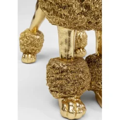 Figurine décorative Mrs Poodle doré 34cm><noscript><img width=