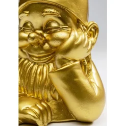 Figurine décorative Nain doré 21cm><noscript><img width=