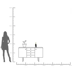 Figurine décorative Nain Standing noir-doré 30><noscript><img width=