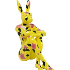 Figurine décorative Rabbit Gillie jaune 80cm>KARE Design Outlet