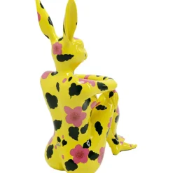 Figurine décorative Rabbit Gillie jaune 80cm><noscript><img width=