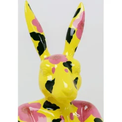 Figurine décorative Rabbit Gillie jaune 80cm><noscript><img width=