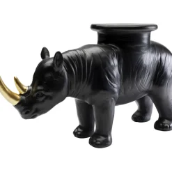 Figurine décorative Rhino noir 41cm><noscript><img width=