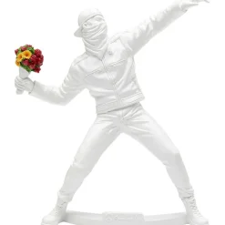 Figurine décorative Street Art Bouquet blanc 27cm>KARE Design