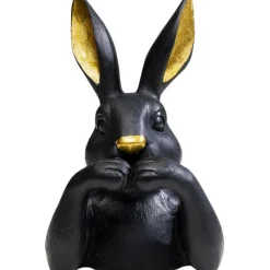 Figurine décorative Sweet Rabbit noir 23cm>KARE Design Discount
