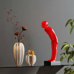 Figurine décorative Welcome Guest rouge PM>KARE Design Best