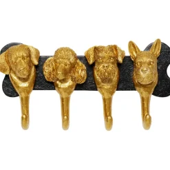 Garderobe murale Dog Family doré 31cm>KARE Design