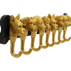 Garderobe murale Dog Family doré 69cm>KARE Design Outlet