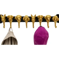 Garderobe murale Dog Family doré 69cm><noscript><img width=