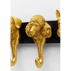 Garderobe murale Dog Family doré 69cm><noscript><img width=