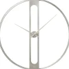 Horloge murale Clip argenté Ø60cm>KARE Design Online
