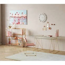 Horloge murale Leonardo blanc/doré Ø49cm>KARE Design Sale