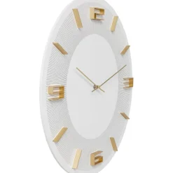 Horloge murale Leonardo blanc/doré Ø49cm><noscript><img width=