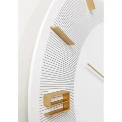 Horloge murale Leonardo blanc/doré Ø49cm><noscript><img width=