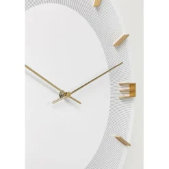 Horloge murale Leonardo blanc/doré Ø49cm><noscript><img width=