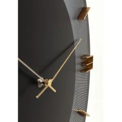 Horloge murale Leonardo noir/doré Ø49cm><noscript><img width=